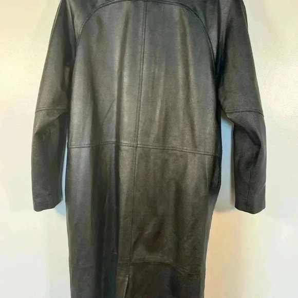 Savannah Women’s Leather Jacket Black color Size L midi length - Picture 9 of 11